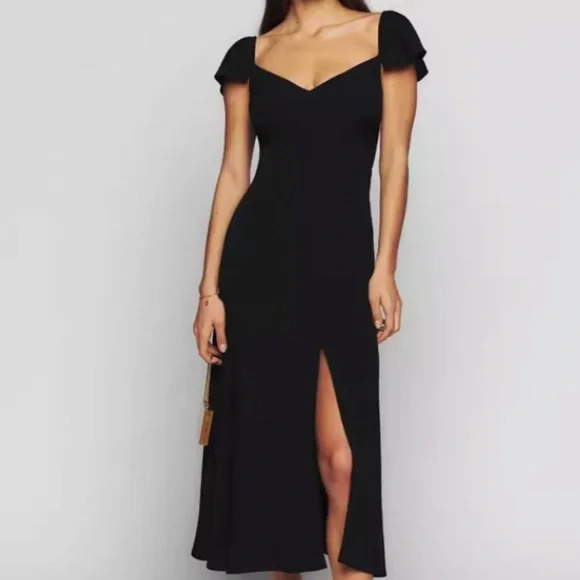 satin midi maxi dress Black Satin Maxi Dress